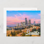 Hallo Van Seattle, Washington Briefkaart (Voorkant / Achterkant)