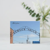 hallo van... Seneca Herfsten, NY Briefkaart (Staand voorkant)