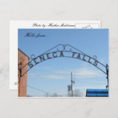 hallo van... Seneca Herfsten, NY Briefkaart (Voorkant / Achterkant)