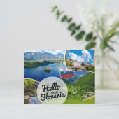 Hallo Van Slovenië Briefkaart (Staand voorkant)