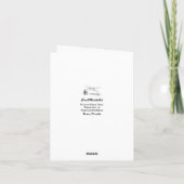 Hallo van Zwarte draag het schilderen van de Bedankkaart (Achterkant)