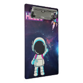 hallo "Vanuit de ruimte" Mini Klembord (Schuin)