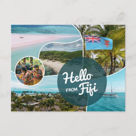 Hallo Vanuit Fiji Briefkaart (Voorkant)