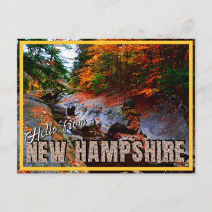 Hallo vanuit New Hampshire Sculptured Rocks in de  Briefkaart