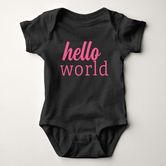 Hallo Verse penseelscript Romper (Voorkant)