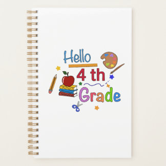 Hallo Vier Grade - Schattige Back to School Design Planner