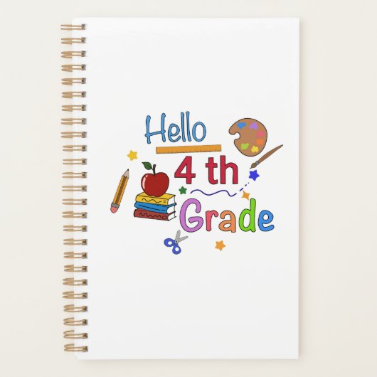 Hallo Vier Grade - Schattige Back to School Design Planner (Voorkant)