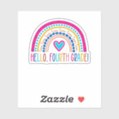 hallo vierde klas Shirt Teach Love Inspire Back T Sticker (Vel)