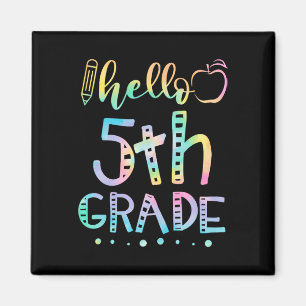 hallo vijfde graad 5e graad Terug naar school lera Magneet
