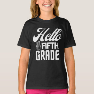 Hallo vijfde klas, terug naar school t-shirt