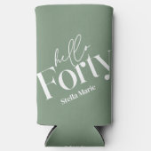 Hallo Vijftig moderne minimale groene 40e verjaard (Voorkant)