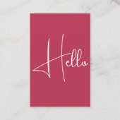 hallo Visitekaartjes Elegant Modern Verticaal (Voorkant)