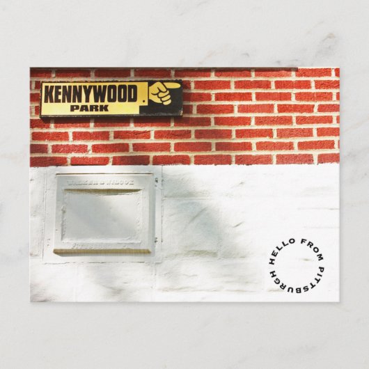 Hallo Vluchten vanaf Pittsburgh Briefkaart (Voorkant)