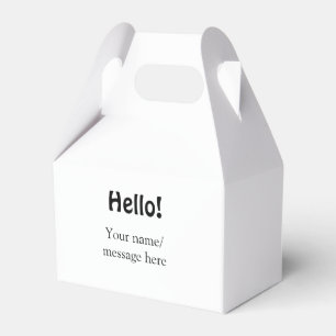Hallo voeg naam bericht eenvoudig minimaal zakelij bedankdoosjes