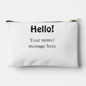 Hallo Voeg naambericht toe Eenvoudig Minimale bedr Etui (Achterkant)