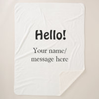 Hallo Voeg naambericht toe Eenvoudig Minimale bedr