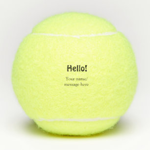 Hallo Voeg naambericht toe Eenvoudig Minimale bedr Tennisballen