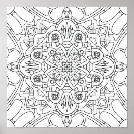 Hallo Voorjaar: Plant Kleurplaat Poster