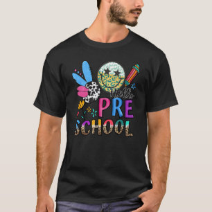 Hallo Voorschoolse Boho Luipaard Retro Potlood Sc T-shirt