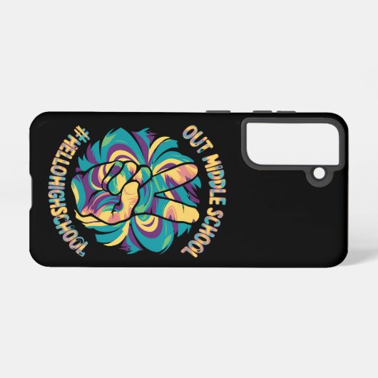 Hallo Vrede Uit Midden Samsung Galaxy Hoesje (Achterkant horizontaal)