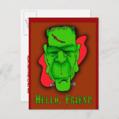 Hallo Vriend Aangepaste Halloween Uitnodigingen (Voorkant / Achterkant)