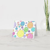 "Hallo, vriend!" Colorful Bubbles Notecard Kaart (Voorkant)