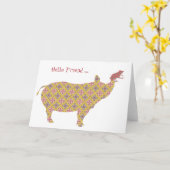 hallo vriend kaart (Gele Bloem)