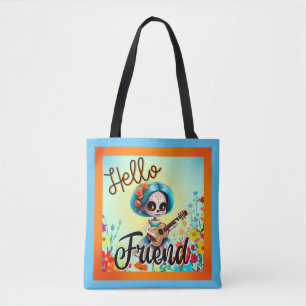 Hallo Vriend Sugar Skull Draagtas