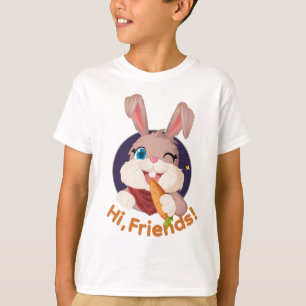 Hallo vrienden, vang me als je kan, schattige kids t-shirt