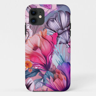 Hallo Vrolijke Lente Gelukstijd, Bloemroze iPhone 11 Hoesje