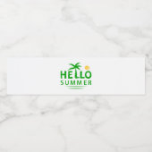 hallo waterfles etiket (Enkel label)