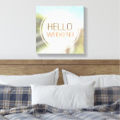 hallo Weekend 2 Canvas Afdruk (Insitu (Slaapkamer))