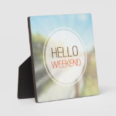 hallo Weekend 2 Fotoplaat (Voorkant)