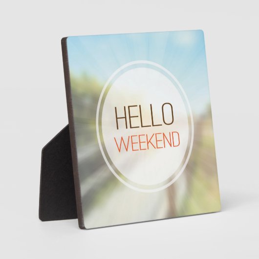 hallo Weekend 2 Fotoplaat (Voorkant)