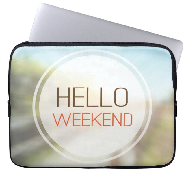hallo Weekend 2 Laptop Sleeve (Voorkant)