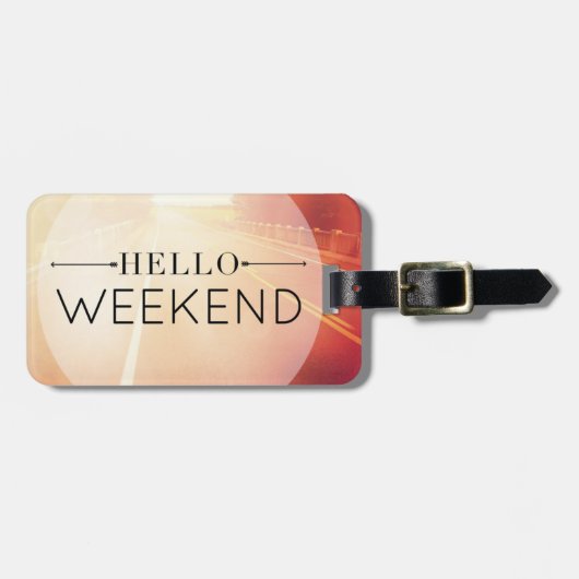 hallo Weekend 3 Bagagelabel (Voorkant horizontaal)