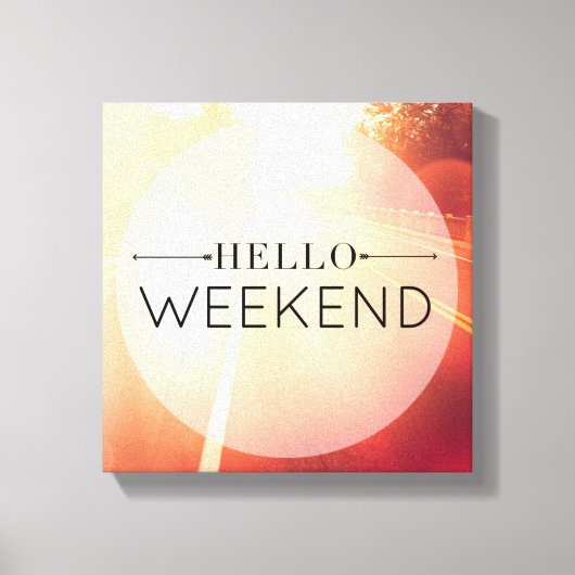 hallo Weekend 3 Canvas Afdruk (Voorkant)