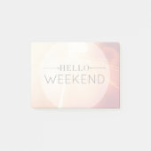 hallo Weekend 3 Post-it® Notes (Voorkant)