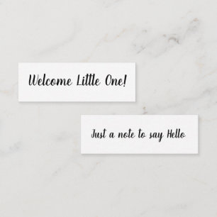 Hallo Welkom bij Little One Mini Visitekaartje