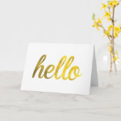 hallo Wenskaart Kaart (Gele Bloem)