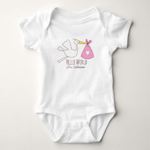 Hallo Wereld Baby Jongen Ik ben Sebastian Persoonl Romper