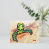 hallo wereld! briefkaart (Staand voorkant)