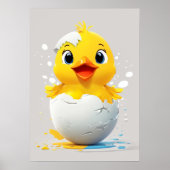 Hallo Wereld! Chic Chick Poster (Voorkant)
