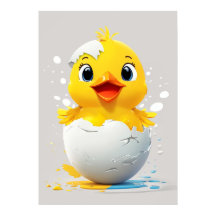 Hallo Wereld! Chic Chick Poster