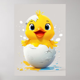 Hallo Wereld! Chic Chick Poster