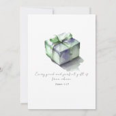 Hallo Wereld I net aangekomen Baby aankondiging (Achterkant)