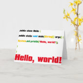 Hallo, Wereld! Kaart (Gele Bloem)