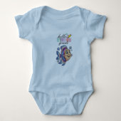hallo "Wereld" vis-thema Baby Bodysuit (Voorkant)