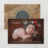 hallo Wereldfotokaarten Bedankkaart (Voorkant / Achterkant)