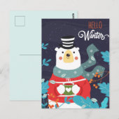 hallo Winter Briefkaart (Voorkant / Achterkant)